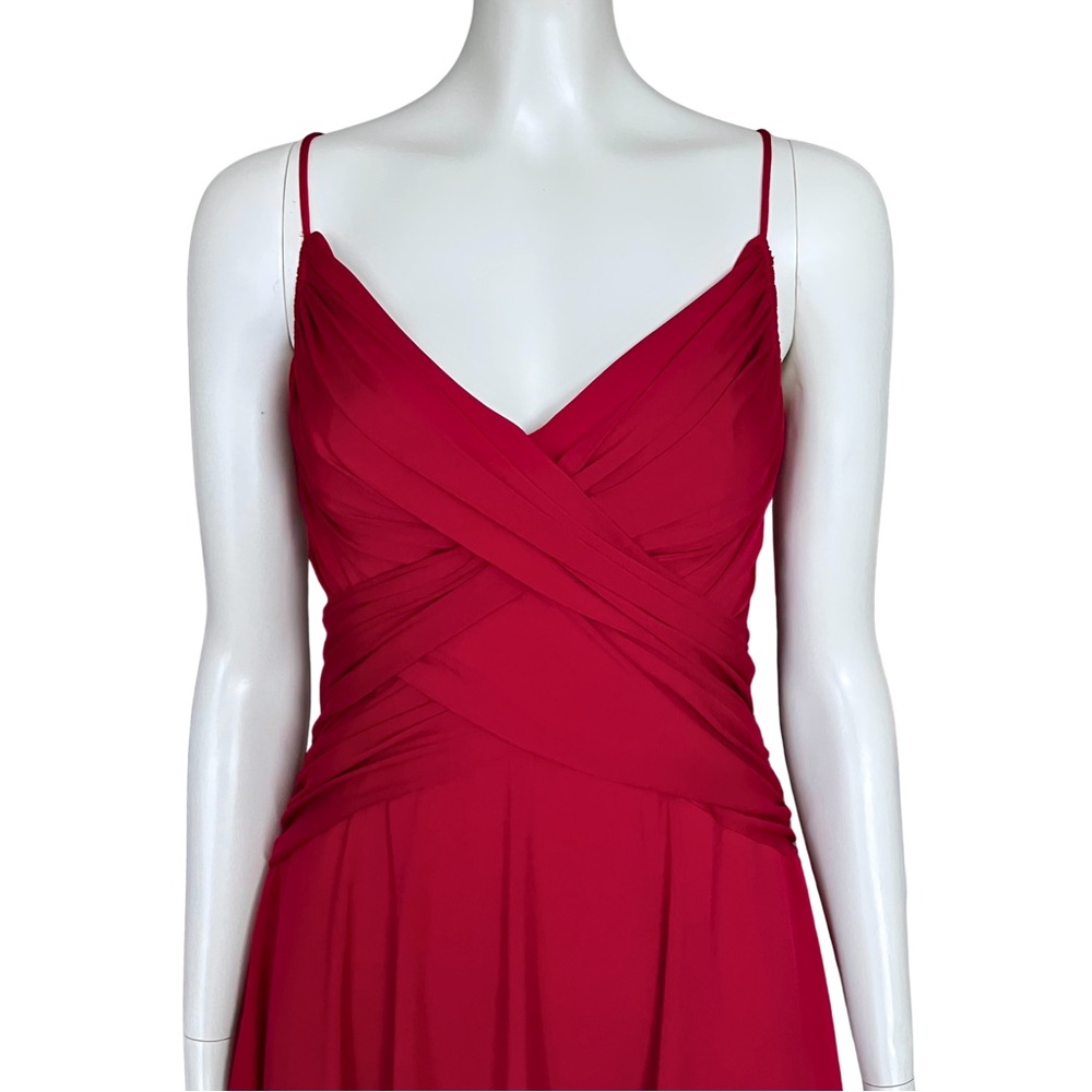 Vintage Y2K Red Hoco Cocktail Dress Medium Homecoming Wedding Guest Retro Vampy - Picture 7 of 11